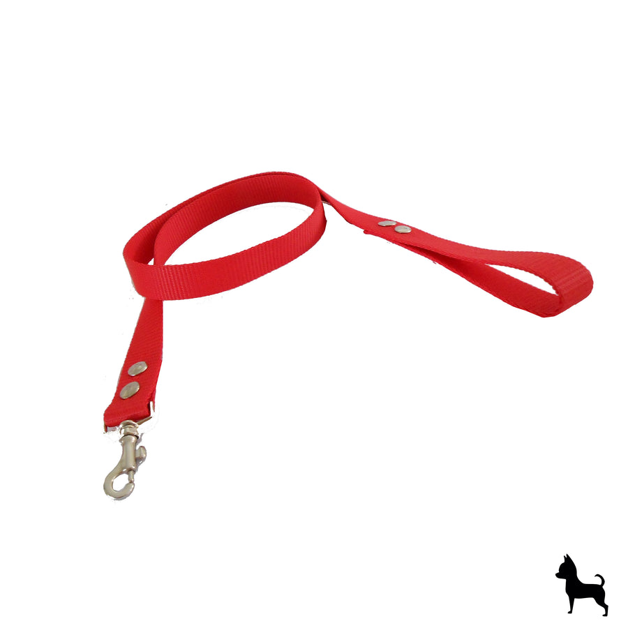 Correa y collar rojo